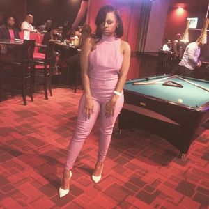 Lavender Jumpsuit Very Chic